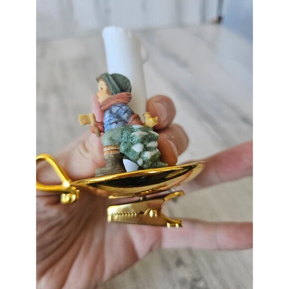 Bradford Hummel candle ornament berta clip boy tree Xmas decor - Picture 9 of 9